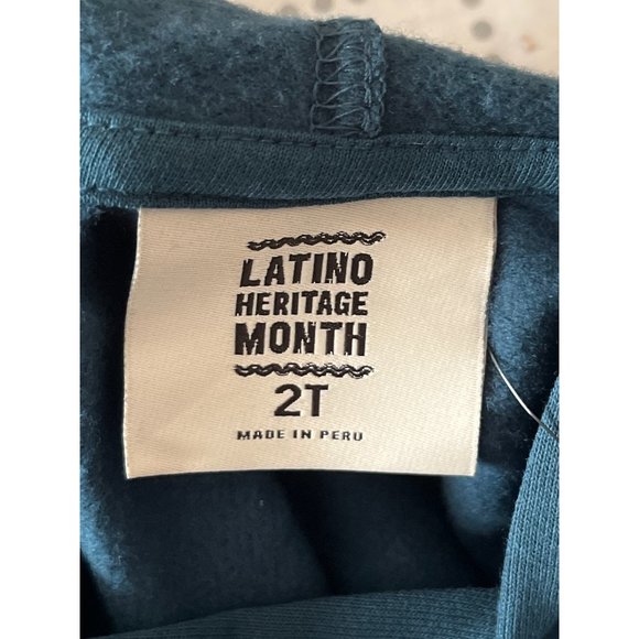 Latino Heritage Month CHILDS Gender Inclusive Latin America Hooded Sweatshirt SI - Picture 3 of 8